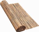 Bamboo Slat Screening Roll Garden Privacy Natural Fence Fencing Panel 4m length
