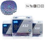 10/11/12 Speed MTB Road Bike Rainbow Magic Link KMC Aurora X10 X11 X12 Chain