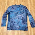 Realtree Fishing Long Sleeve Performance Top Mens XL Blue Camo Outdoor Angling