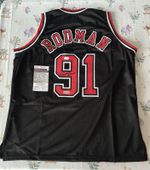 Dennis Rodman Signed Chicago Bulls #91 Jersey JSA Witnessed Autograph