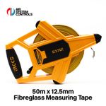 INGCO - 50m Fibreglass Measuring Tape - Reel, Retractable, Surveyors