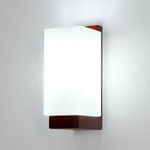 2x Glass Vintage Wall Lamp Indoor Wood Wall Light E27 Living Room Deco Sconce