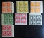 Nice lot of plate blocks Mint LH