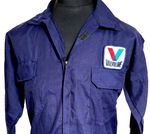 Retro Valvoline Badged Zip Front Navy Boiler Suit Overalls Size M 39-41" Chest