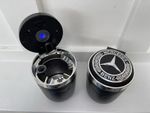 Car Ashtray With Lid And Led Light Car Smokeless Cup Holder For Mercedes