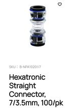 Hexatronic Straight Connector, 7/3.5mm, 100/pk NPA 10201/7 