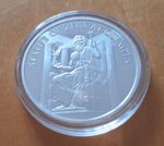 Statue Of Zeus At Olympia 1oz Silver Disc - Seven Wonders Of The Ancient World