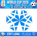 50 Packs 10 Metre Scotland SKY Blue Saltire 20 XL Flags World Cup 2026 Bunting