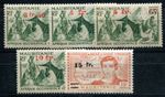 MAURITANIE 1944 YVERT 133-137 ** MINT PARTIAL SET (F5304