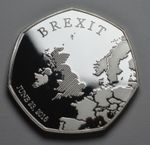 Brand New BREXIT Silver Commemorative. 31st JANUARY 2020. UK EU Politics Europe