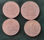 Set 4 USSR Coins  1 RUBLE - 5 RUBLES