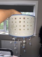 Laura Ashley Blue Stars Mobile Ceiling Light Shade Nursery Children’s Bedroom