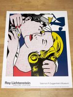 Roy Lichtenstein Poster "The Kiss" Popart Marvel Original Poster New Mint