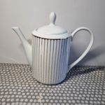 Pied A Terre "Odette" White & Gold Teapot