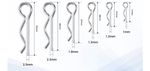 R Clips Cotter Pins - Retaining Clips - Steel Zinc Plated - Hair Pin Spring Clip