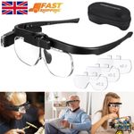 450% Magnifier Glasses With Led Light Magnifying Glasses Loupes Reading Sewing