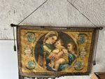 Decorative Tapestry Drap Reproduction Lady of the Chair of Raphael Sanzio