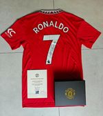 Cristiano Ronaldo Signed 2022/23 Manchester United Shirt with Box and COA