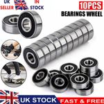 10PCS 608 2RS Rubber Sealed Bearings 8mm X 22mm X 7mm Deep Groove Ball Bearings