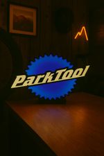 Park Tool Logo Light Box – Crisp White Glow for Bike Mechanics & Cycling Fans