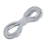 Elastic Cord 3/16" 11 Yards (5mmx10m) for Sewing Crafts DIY (Silver Gray)