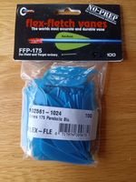 Flex-Fletch Vanes 175 Parabolic Blue 100pck
