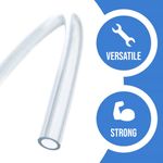CLEAR FLEXIBLE PVC TUBE - AIR / WATER HOSE PIPE -4MM TO 25MM DIAMETER FOOD GRADE