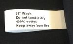 Nylon Taffeta 'Sew On' Folding Name Tags for Clothing/Crafts - 12cm x 2cm