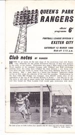 1965 1966    Queens Park Rangers v  Exeter City
