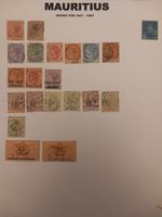 Mauritius Used Stamp Page 1847–1899 incl Imperforate Britannia