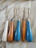 vintage latch hook tools set of 5   in total