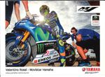 VALENTINO ROSSI  Movistar Yamaha POSTCARD. YZR-M1 MotoGP