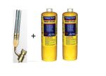 TWIN BURNER TURBO SWIVEL PRO MAPP Gas  with 2 Mapp Gas
