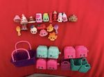 Rare Shopkins Bundle with Shopping Baskets and Bags Bundle