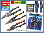 HEAVY DUTY 3PC AVIATION TIN SNIPS SET SHEET METAL CUTTERS SHEARS TINSNIPS SHEAR