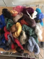 Felting Wool Scraps Needle Felting