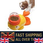 Duck Dog Food Treat Dispenser, 2-in-1 Interactive Dog Puzzle Toy &Slow Feeder UK