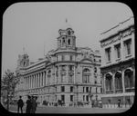 WW1 THE NEW WAR OFFICE LONDON Magic Lantern Slide ANTIQUE C1918