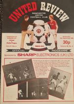 Manchester Utd v Dukla Prague 14th September 1983 ECWC Programme VGC