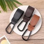 1/2/4PCS PU Leather Stroller Hook Adjustable Strong Hanging Organizer Hook