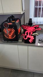 Fireball Chiller Machine Double Bottle Cooler Black and Jagermiester cooler 