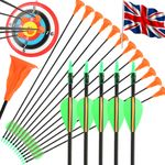 12X Archery Sucker Arrows Youth Safe Suction Cup Target Practice Shoot Children 