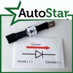 Universal 10A, 50V In-Line Diode (12V 24V 14V - 10 A AMP 10AMP - 12 14 24 V VOLT