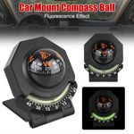 Car Compass Ball Dashboard Glow in Dark Universal for Car Truck Boat