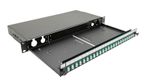 AFL Hyperscale S03 1U Black Sliding Patch Panel 24 Port SC/LC/E2000 Fiber Optic