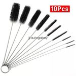 10 x Nylon Straw Brush Cleaner Bottle Tube Pipe Small Long Cleaning Brushes