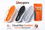 Original Steppers Comfort Boosting Massage Insoles for Heel & Plantar Fasciitis
