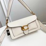 COACH 73995 Tabby 26 White Polished Pebble Leather 2 Way Outlet New