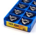 10pcs 16ER AG60 H01 Aluminium Cutting External Threading Insert
