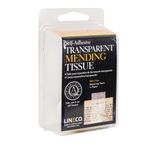 LINECO Transparent Mending Tissue Tape 12mm x 3.65m Paper Book Document Repairs
